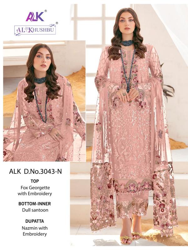 Alk Khushbu 3043 N To Q Heavy Designer Pakistani Suit Collection